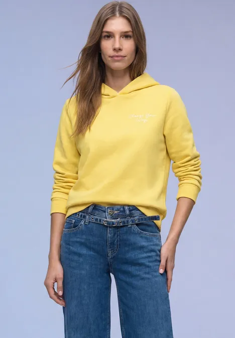 Hoodie mit Backprint bloom yellow Hoodie mit Backprint bloom yellow