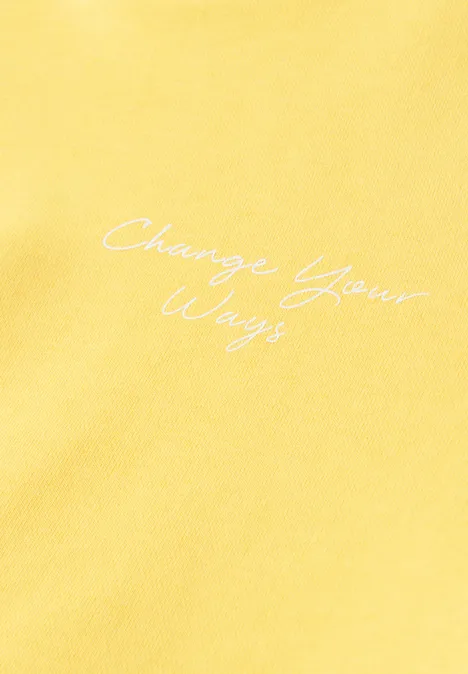 Hoodie mit Backprint bloom yellow Hoodie mit Backprint bloom yellow