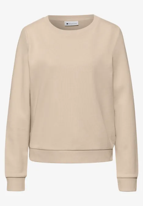 Basic Sweatshirt cotton beige Basic Sweatshirt cotton beige