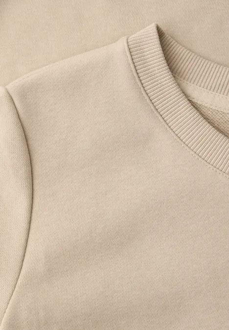 Basic Sweatshirt cotton beige Basic Sweatshirt cotton beige