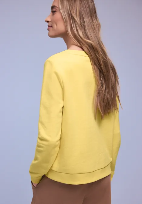 Basic Sweatshirt bloom yellow Basic Sweatshirt bloom yellow