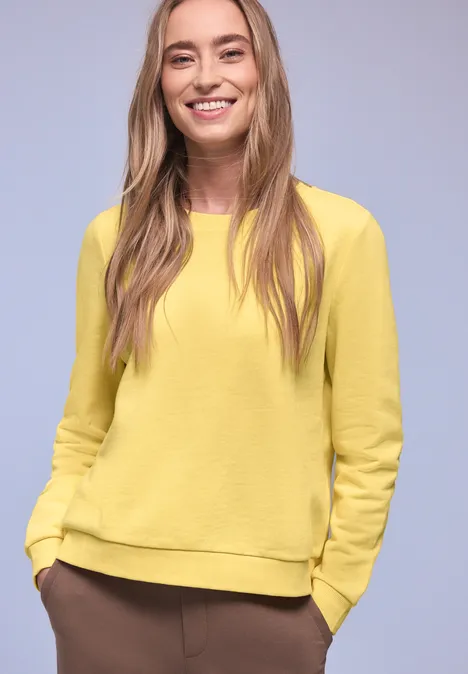 Basic Sweatshirt bloom yellow Basic Sweatshirt bloom yellow
