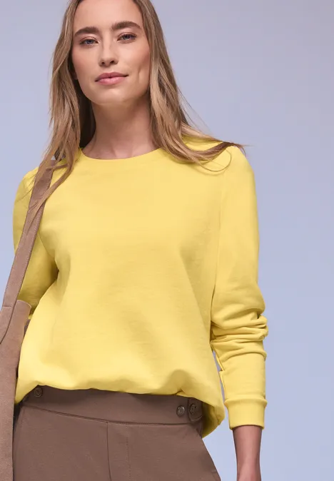 Basic Sweatshirt bloom yellow Basic Sweatshirt bloom yellow