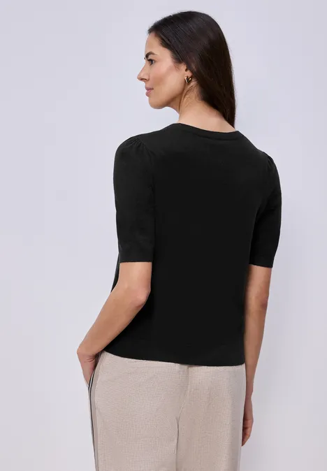 Pullover in Unifarbe Black