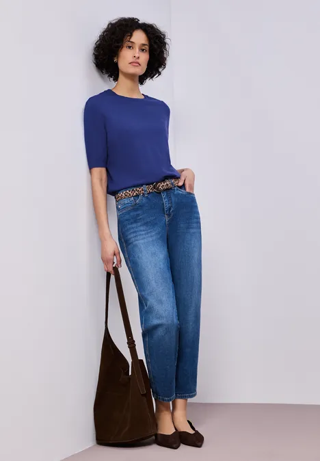 Trui in effen kleur amparo blue Trui in effen kleur amparo blue