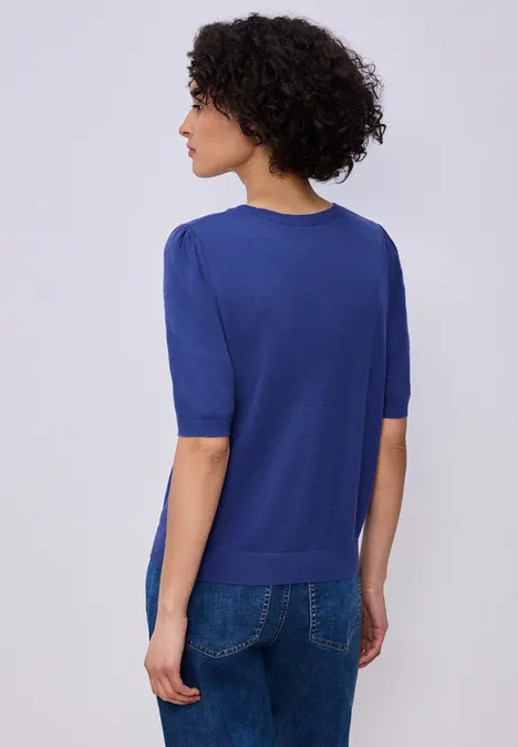 Trui in effen kleur amparo blue Trui in effen kleur amparo blue