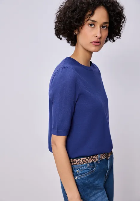 Trui in effen kleur amparo blue Trui in effen kleur amparo blue