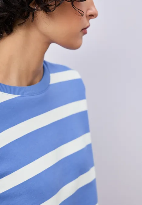 Gestreiftes Sweatshirt bonnet blue