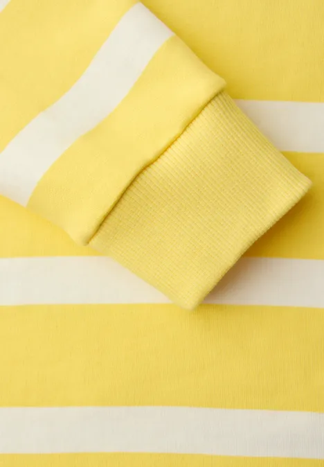 Gestreept sweatshirt bloom yellow