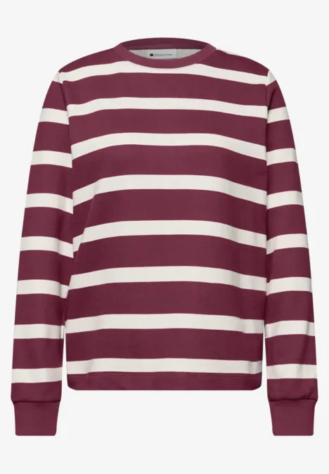 Gestreiftes Sweatshirt dark clouded blush