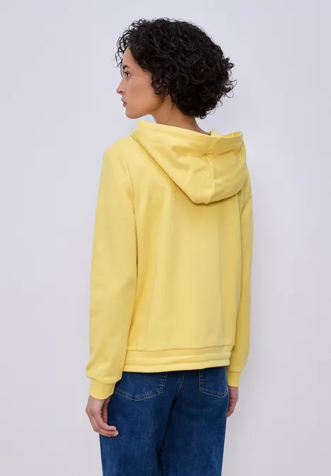 Hoodie in effen kleur bloom yellow
