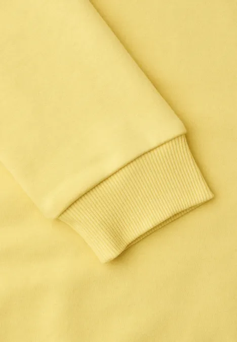 Hoodie in effen kleur bloom yellow