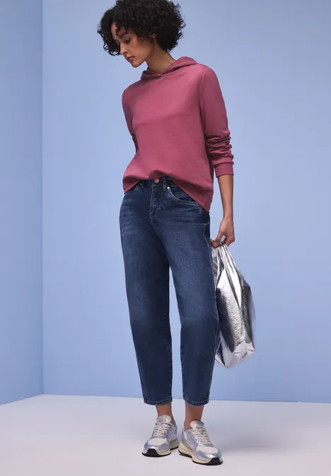 Hoodie in effen kleur dark clouded blush Hoodie in effen kleur dark clouded blush