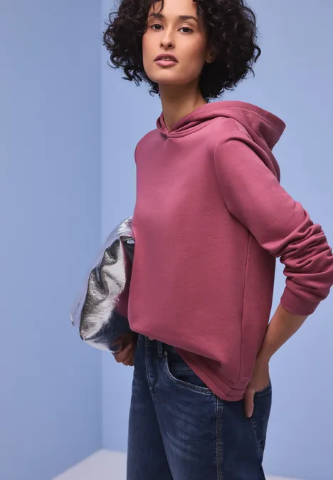 Hoodie in effen kleur dark clouded blush Hoodie in effen kleur dark clouded blush