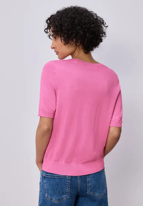 Trui in effen kleur ibis rose Trui in effen kleur ibis rose