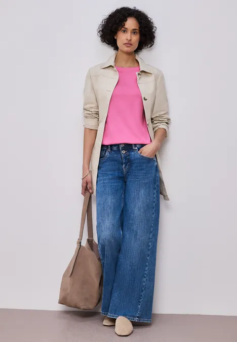 Trui in effen kleur ibis rose Trui in effen kleur ibis rose