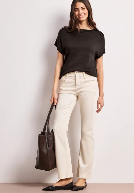 Pullover mit U-Boot-Ausschnitt espresso brown