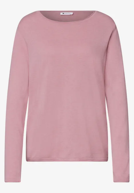 Rosa Pullover mit langen Ärmeln