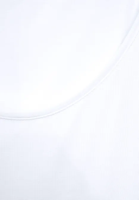 Basic Top in Unifarbe White