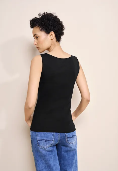 Effen top Black