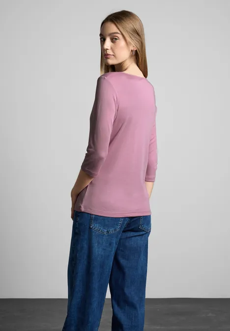 Overhemd in effen kleur sunrise pink