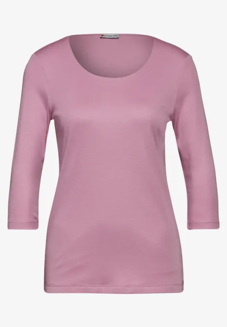 Overhemd in effen kleur sunrise pink