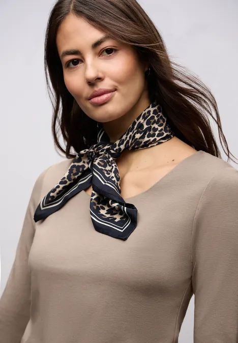 T-shirt basique à manches 3/4 null