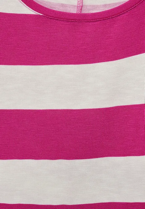 Gestreept T-shirt smell of rose