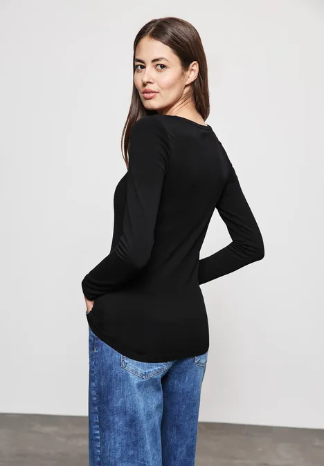 Basic Longshirt Black Basic Longshirt Black