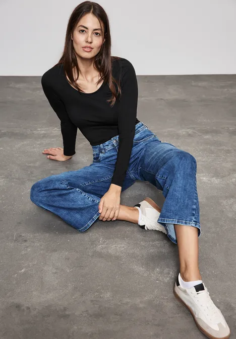 Basic Longshirt Black Basic Longshirt Black