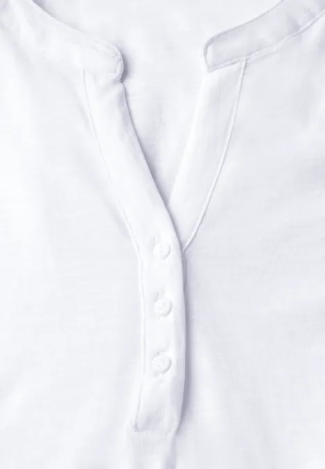 Jersey Shirt im Tunika-Look White