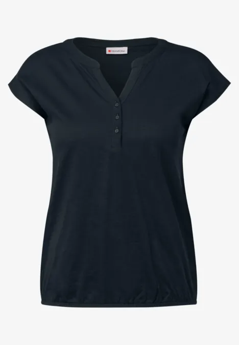 Jersey Shirt im Tunika-Look deep blue