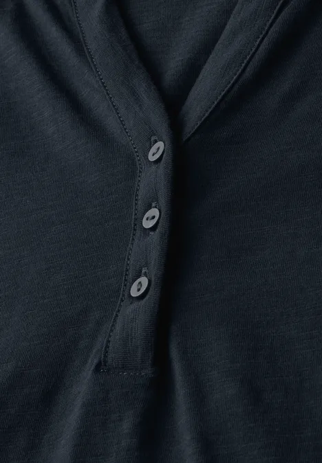 Jersey Shirt im Tunika-Look deep blue