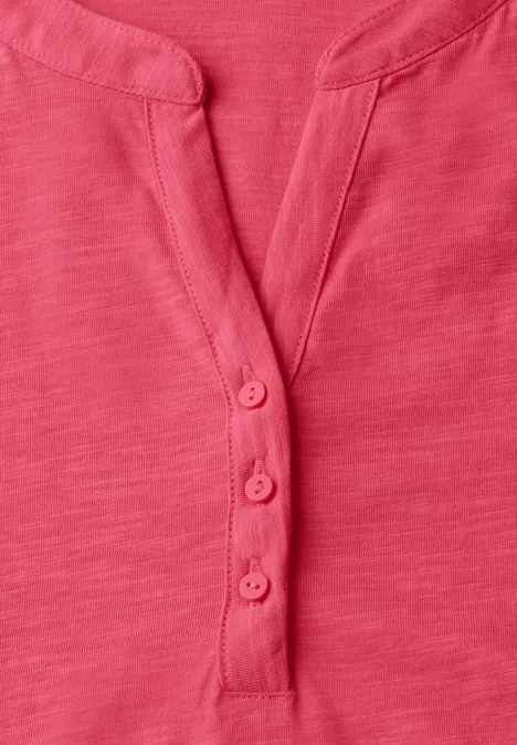 Jersey Shirt im Tunika-Look sugar coral