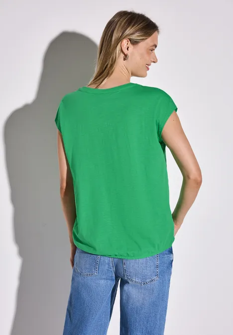 Jersey Shirt im Tunika-Look tendril green