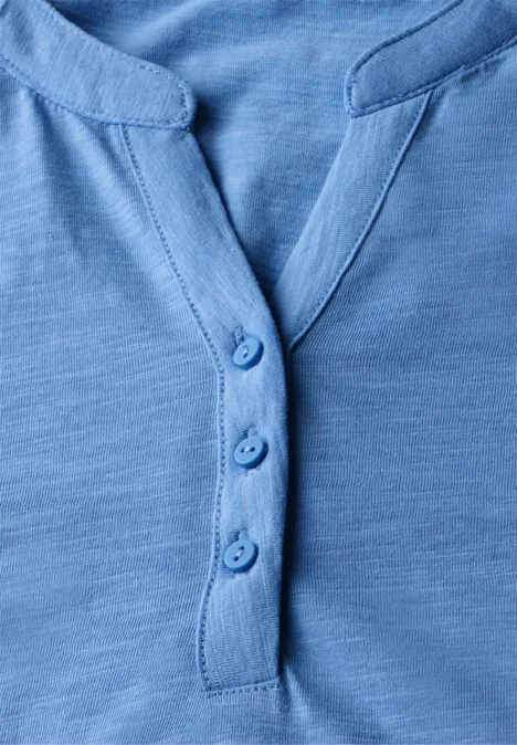 Jersey Shirt im Tunika-Look columbia blue