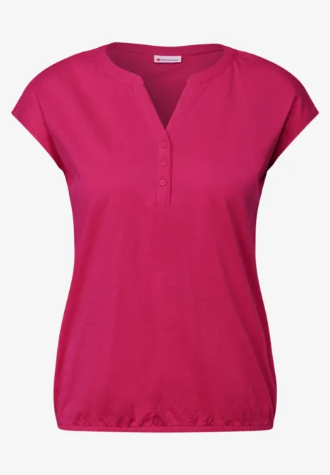 Jersey Shirt im Tunika-Look juicy berry