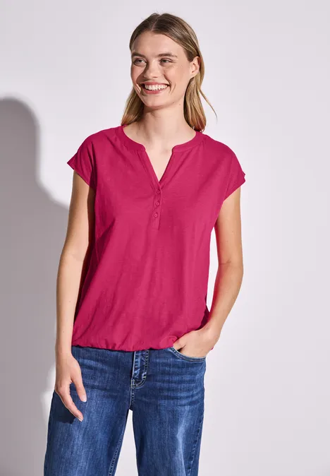 Jersey Shirt im Tunika-Look juicy berry