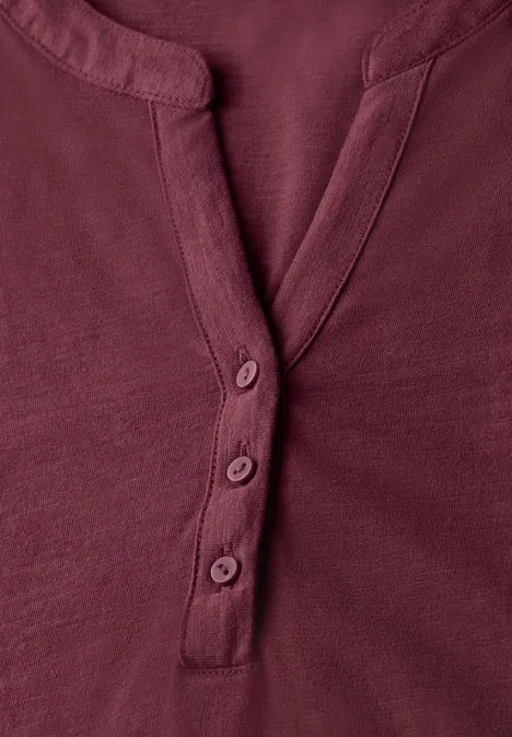 Jersey Shirt im Tunika-Look dark cherry red