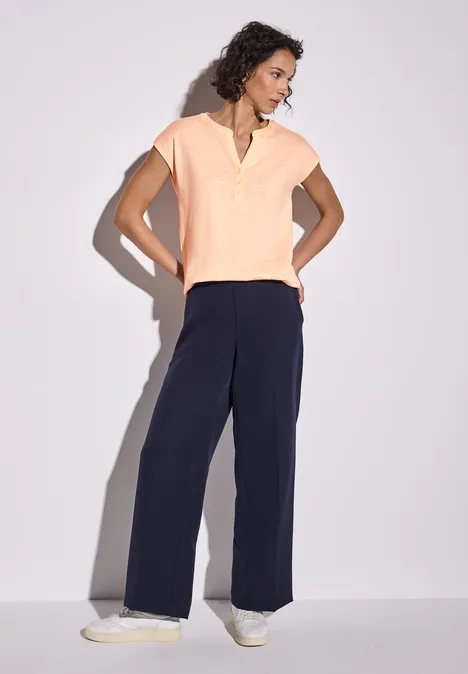 Jersey Shirt im Tunika-Look apricot blush