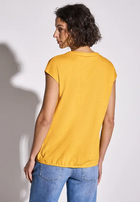 Jersey Shirt im Tunika-Look marigold yellow