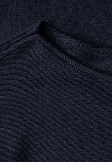 Shirt mit U-Boot-Ausschnitt deep blue