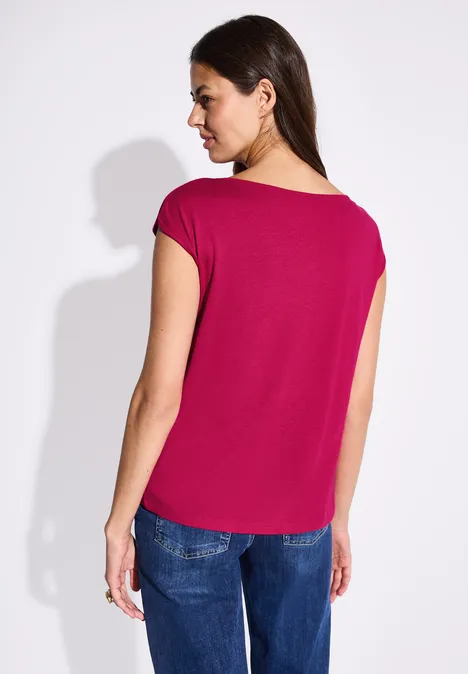 T-shirt avec encolure en U juicy berry
