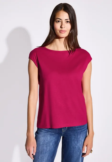 T-shirt avec encolure en U juicy berry