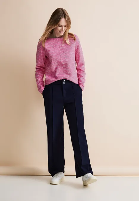 T-shirt à manches longues structuré cozy pink
