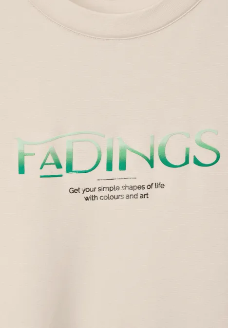 Shirt mit Wording lucid white