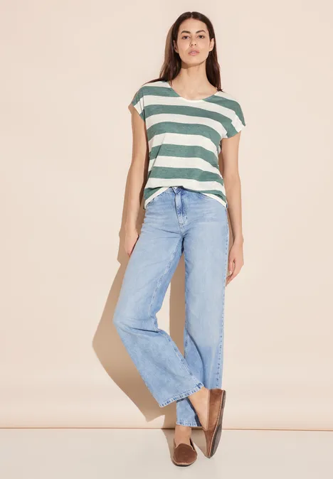 Gestreiftes T-Shirt touch of dune