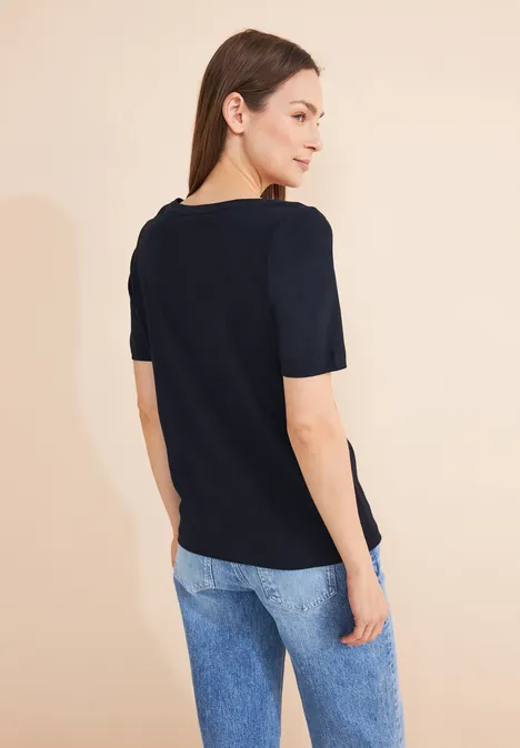 T-shirt à imprimé alu deep blue