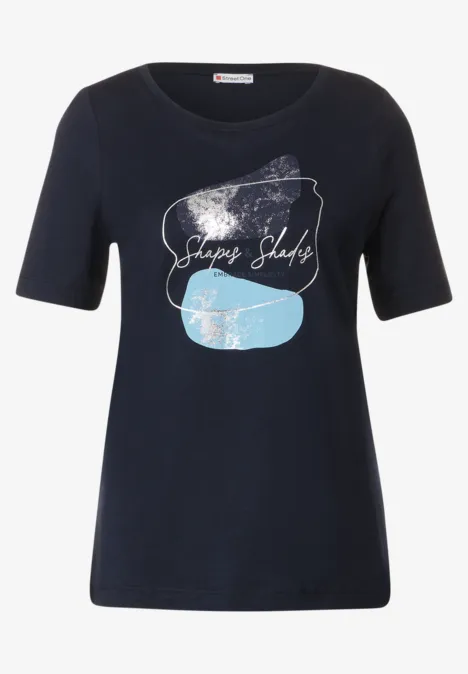 T-shirt à imprimé alu deep blue