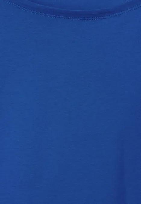 Basic Langarmshirt fresh intense gentle blue